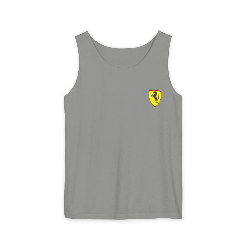 Ferrari Racing Tank Top – Vintage F1 Blueprint Graphic - Etna Gift