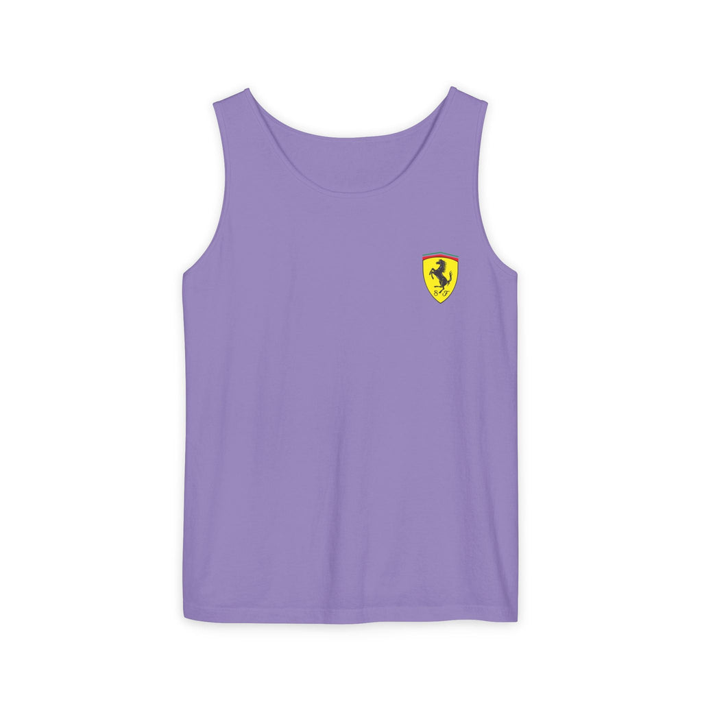 Ferrari Racing Tank Top – Vintage F1 Blueprint Graphic - Etna Gift