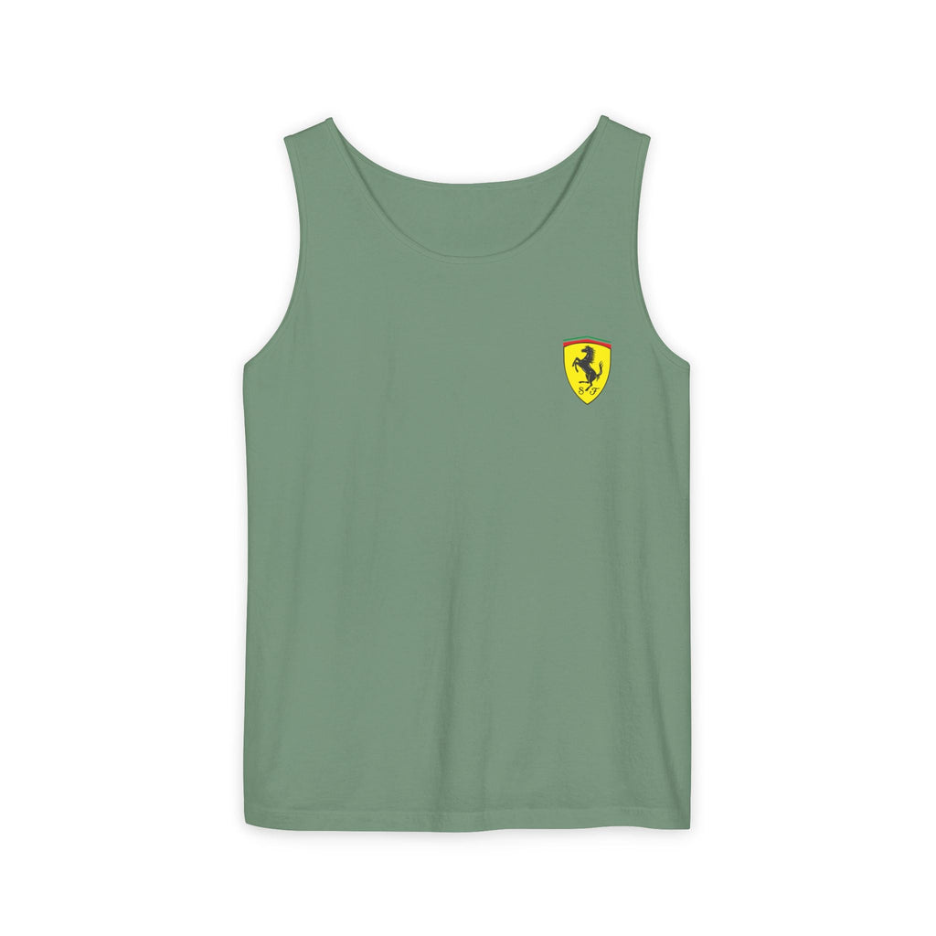 Ferrari Racing Tank Top – Vintage F1 Blueprint Graphic - Etna Gift