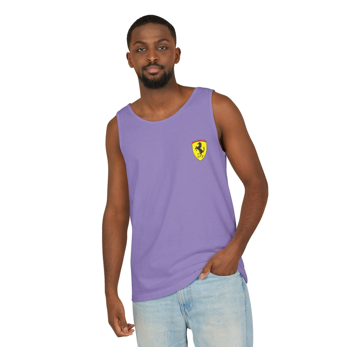 Ferrari Racing Tank Top – Vintage F1 Blueprint Graphic - Etna Gift