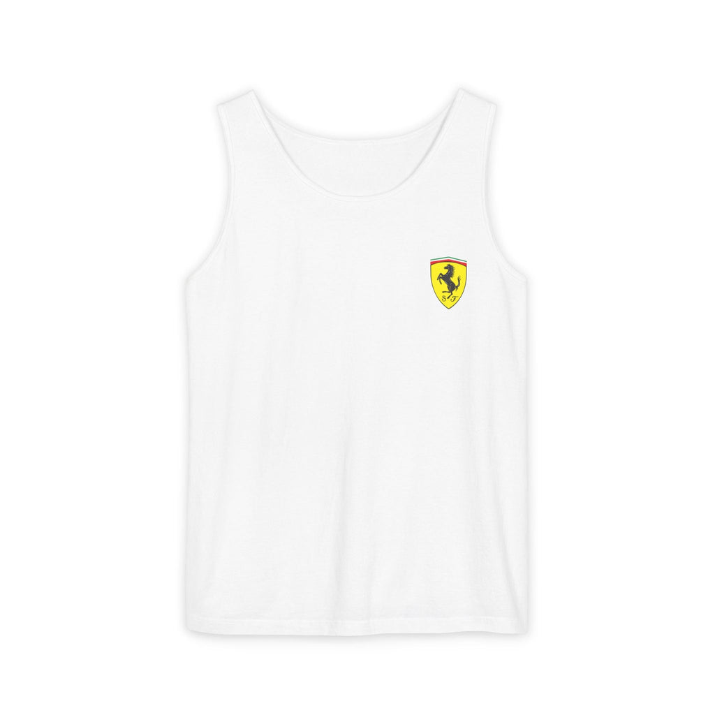 Ferrari Racing Tank Top – Vintage F1 Blueprint Graphic - Etna Gift