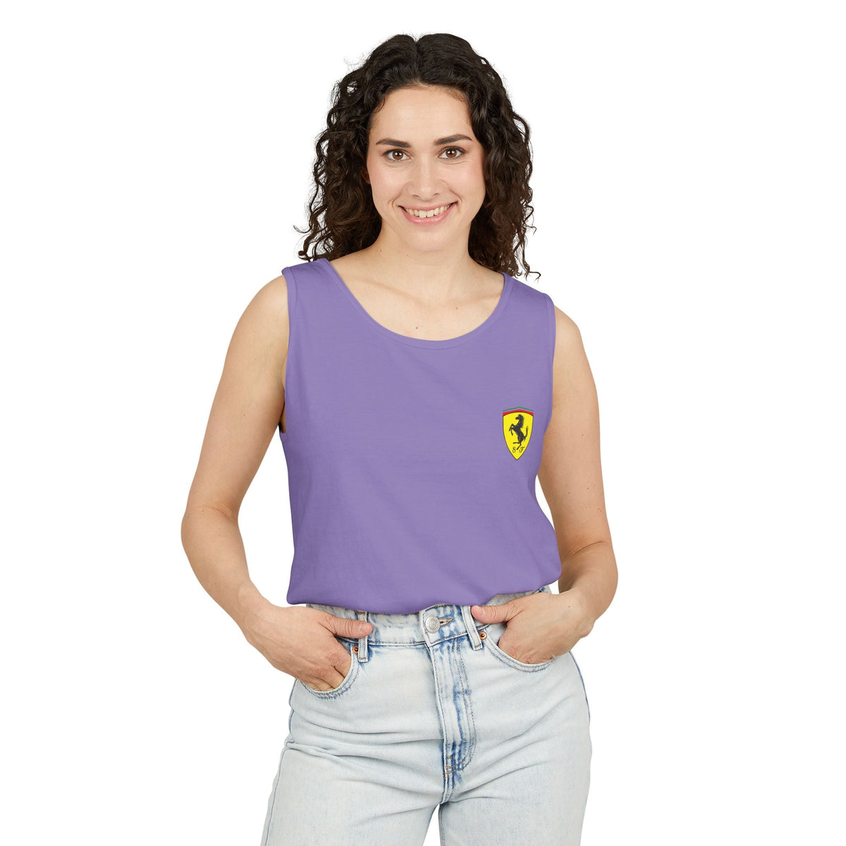 Ferrari Racing Tank Top – Vintage F1 Blueprint Graphic - Etna Gift