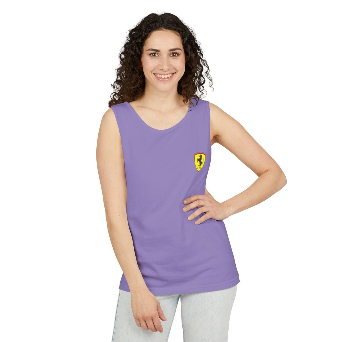 Ferrari Racing Tank Top – Vintage F1 Blueprint Graphic - Etna Gift