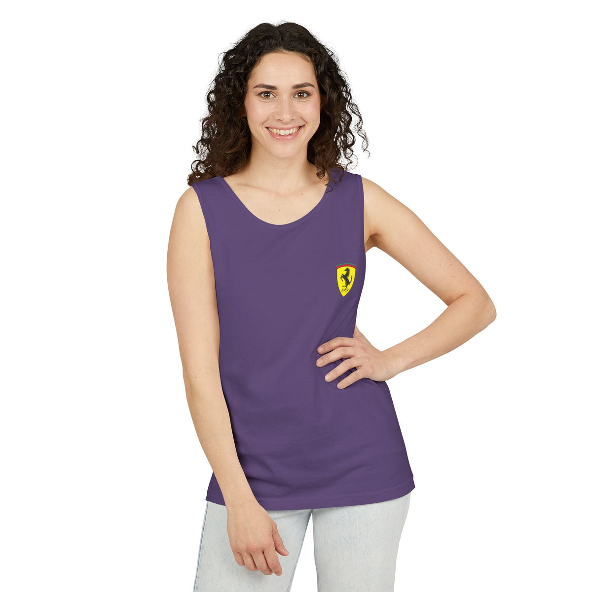 Ferrari Racing Tank Top – Vintage F1 Blueprint Graphic - Etna Gift