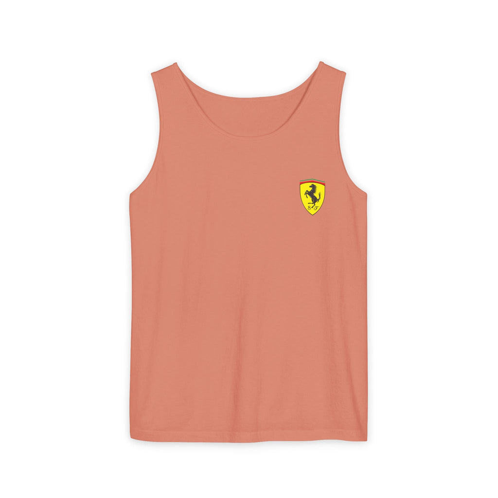 Ferrari Racing Tank Top – Vintage F1 Blueprint Graphic - Etna Gift
