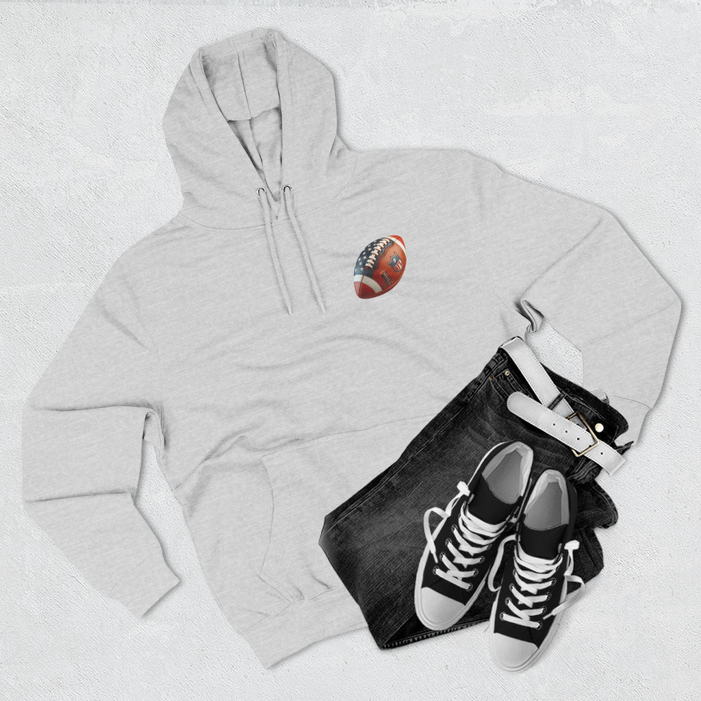 Football Helmet Skull Hoodie Graphic Fleece Pullover for Fans - Etna Gift