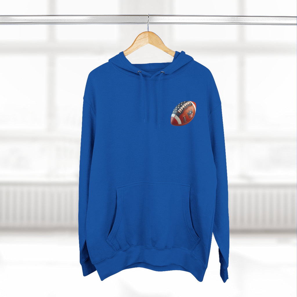Football Helmet Skull Hoodie Graphic Fleece Pullover for Fans - Etna Gift