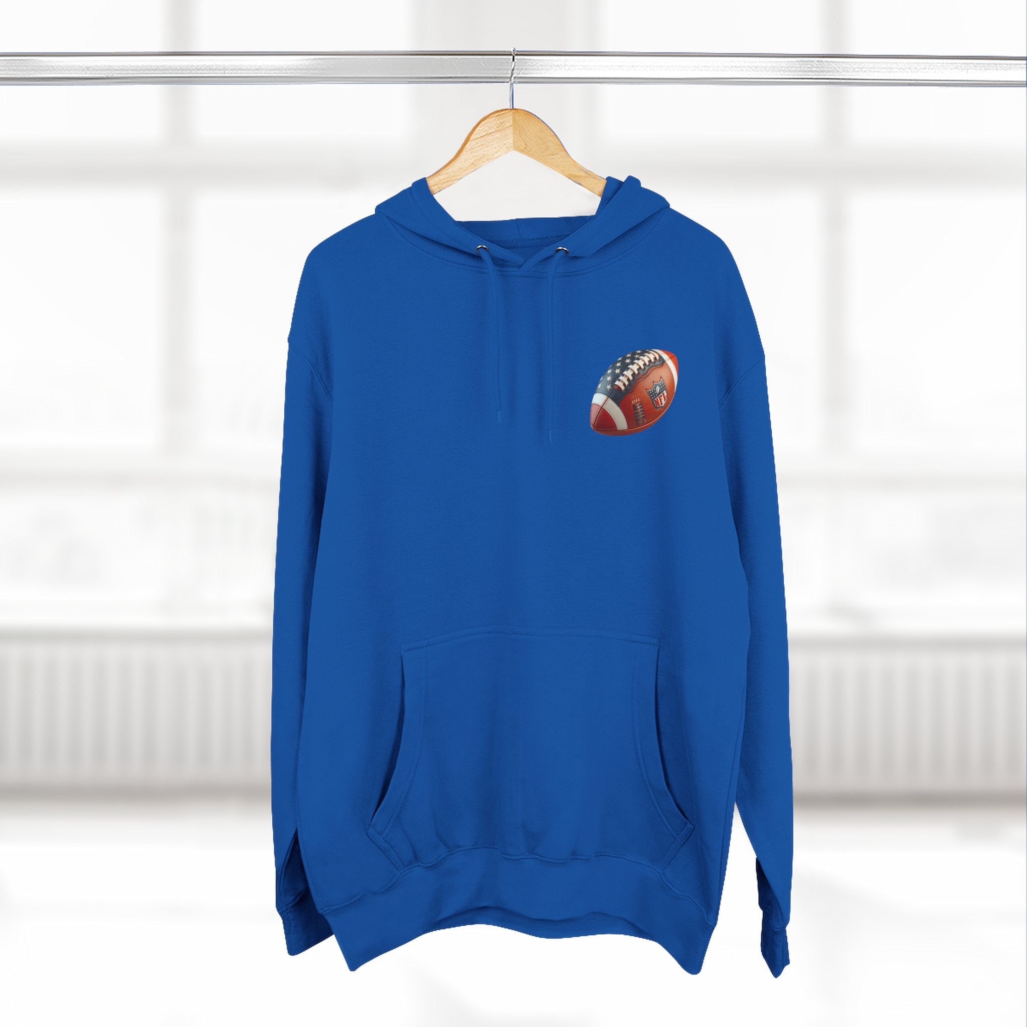 Football Helmet Skull Hoodie Graphic Fleece Pullover for Fans - Etna Gift
