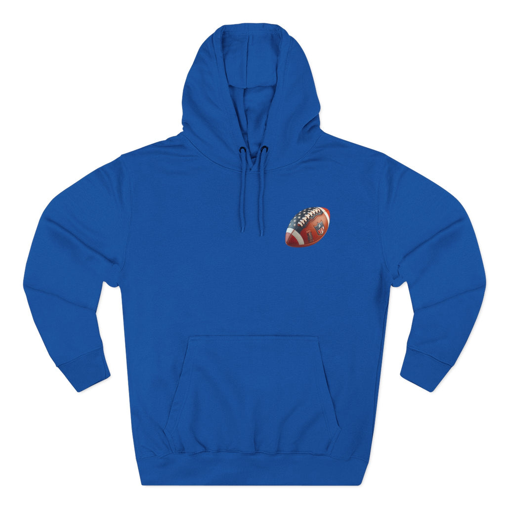 Football Helmet Skull Hoodie Graphic Fleece Pullover for Fans - Etna Gift