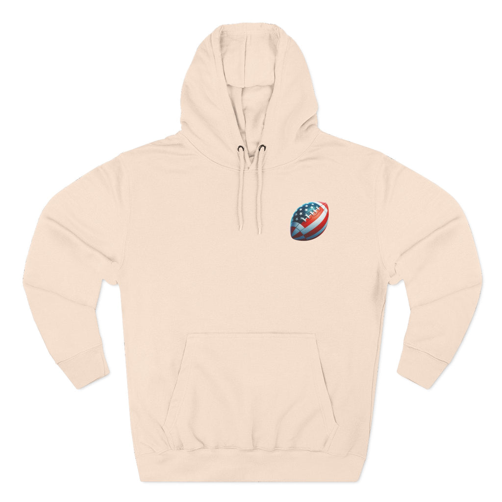 Football Helmet Skull Hoodie — Graphic Fleece Pullover for Fans - Etna Gift
