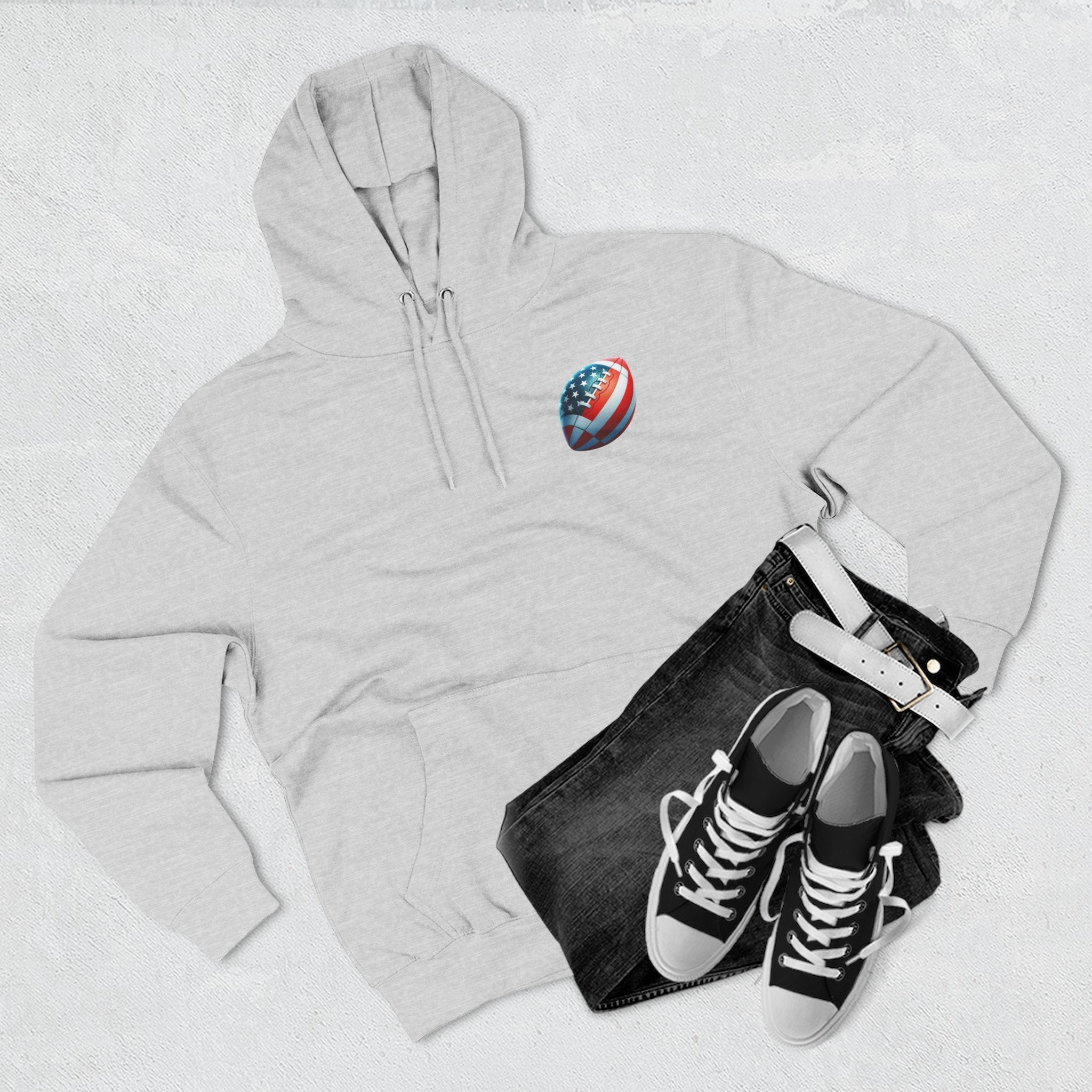 Football Helmet Skull Hoodie — Graphic Fleece Pullover for Fans - Etna Gift
