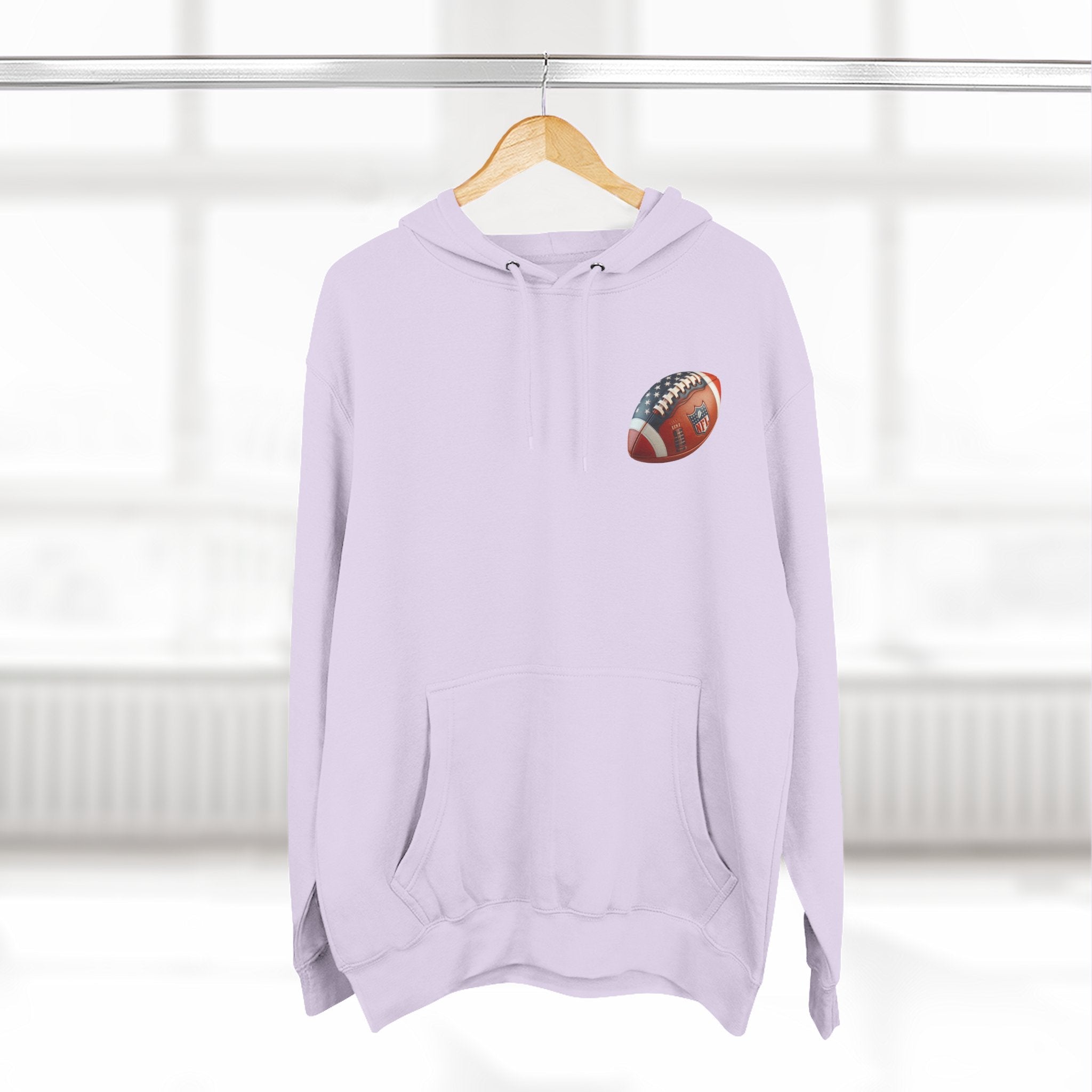 Football Helmet Skull Hoodie Graphic Fleece Pullover for Fans - Etna Gift