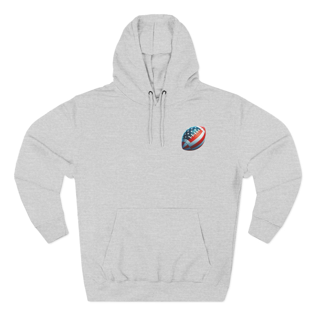 Football Helmet Skull Hoodie — Graphic Fleece Pullover for Fans - Etna Gift