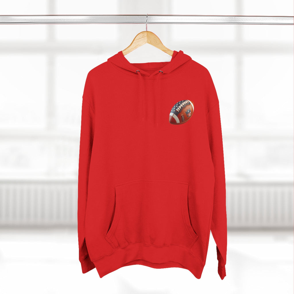 Football Helmet Skull Hoodie Graphic Fleece Pullover for Fans - Etna Gift