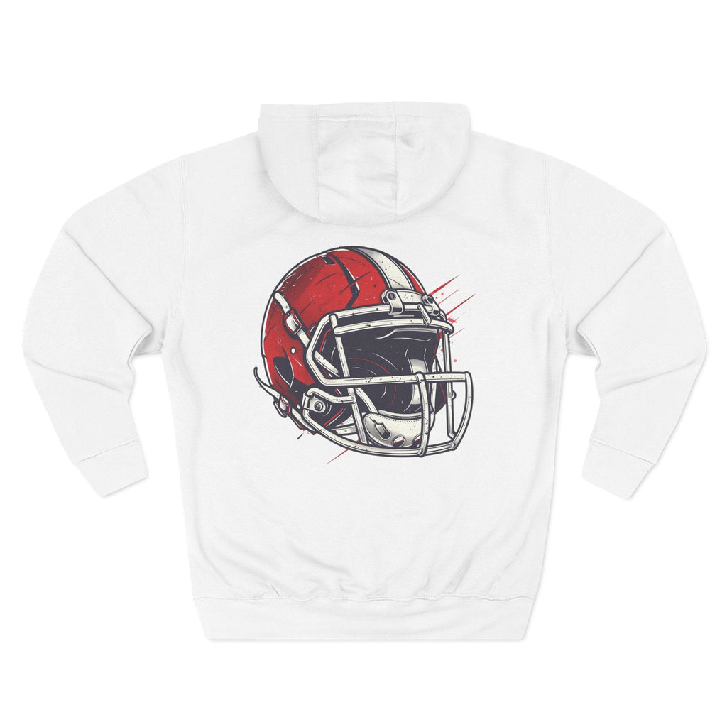 Football Helmet Skull Hoodie Graphic Fleece Pullover for Fans - Etna Gift