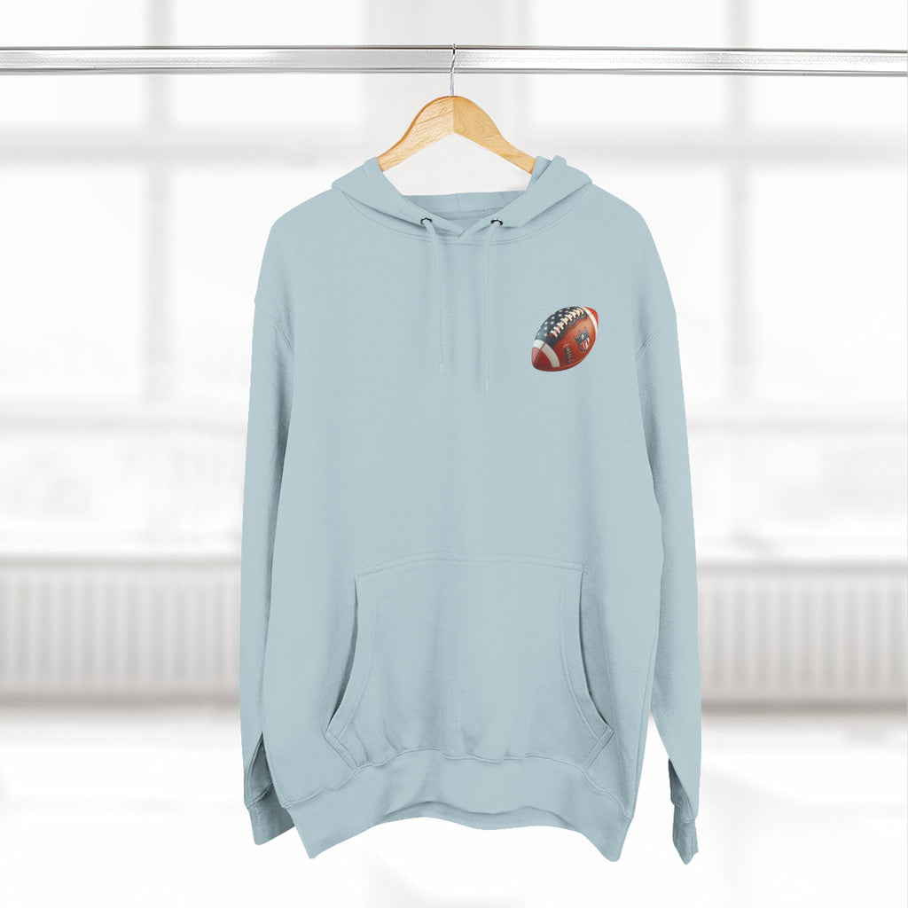 Football Helmet Skull Hoodie Graphic Fleece Pullover for Fans - Etna Gift