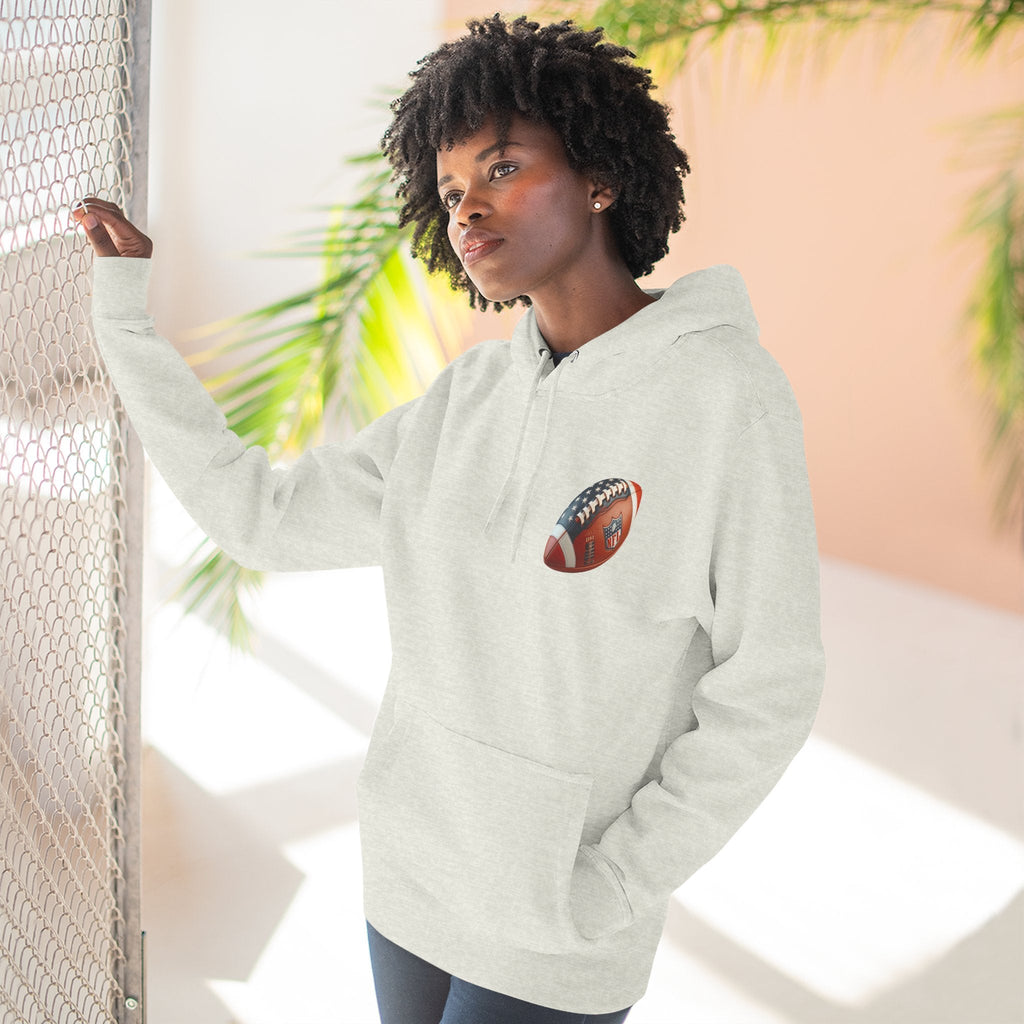 Football Helmet Skull Hoodie Graphic Fleece Pullover for Fans - Etna Gift