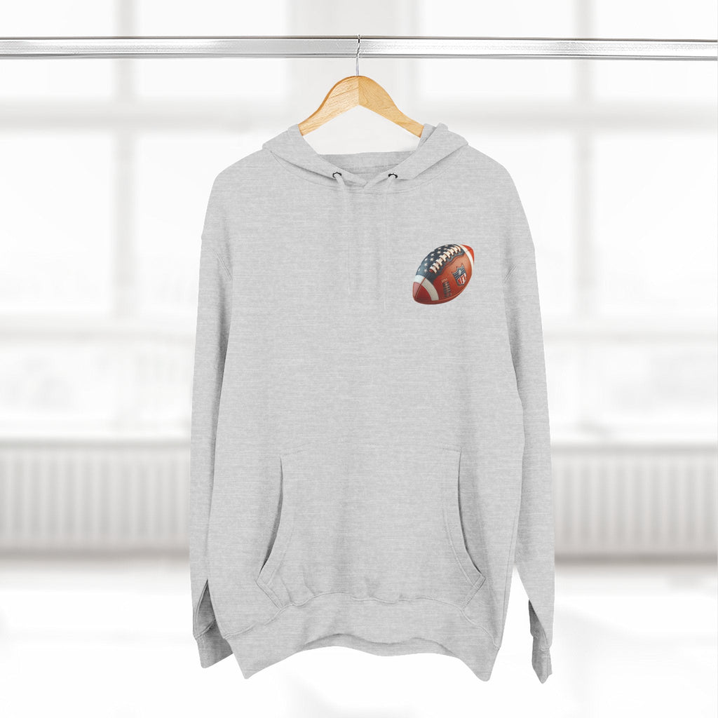 Football Helmet Skull Hoodie Graphic Fleece Pullover for Fans - Etna Gift