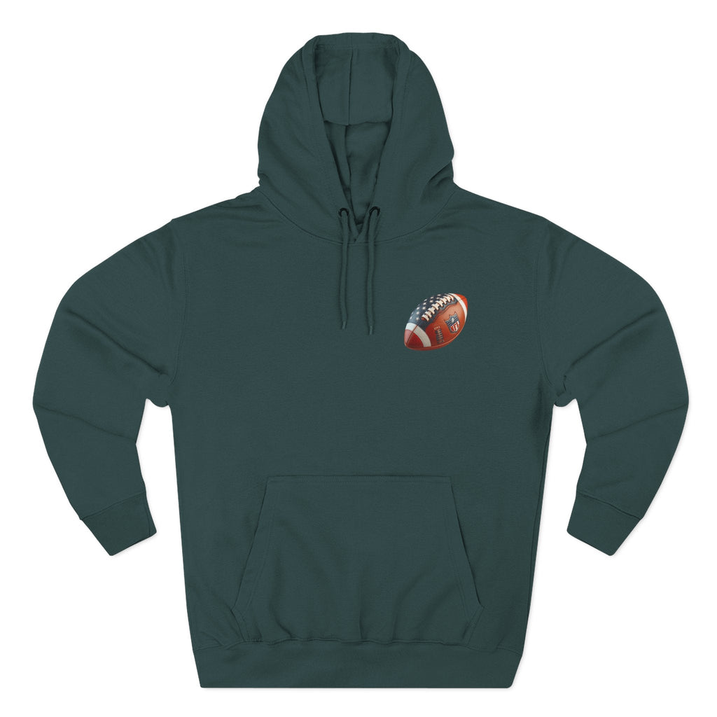 Football Helmet Skull Hoodie Graphic Fleece Pullover for Fans - Etna Gift