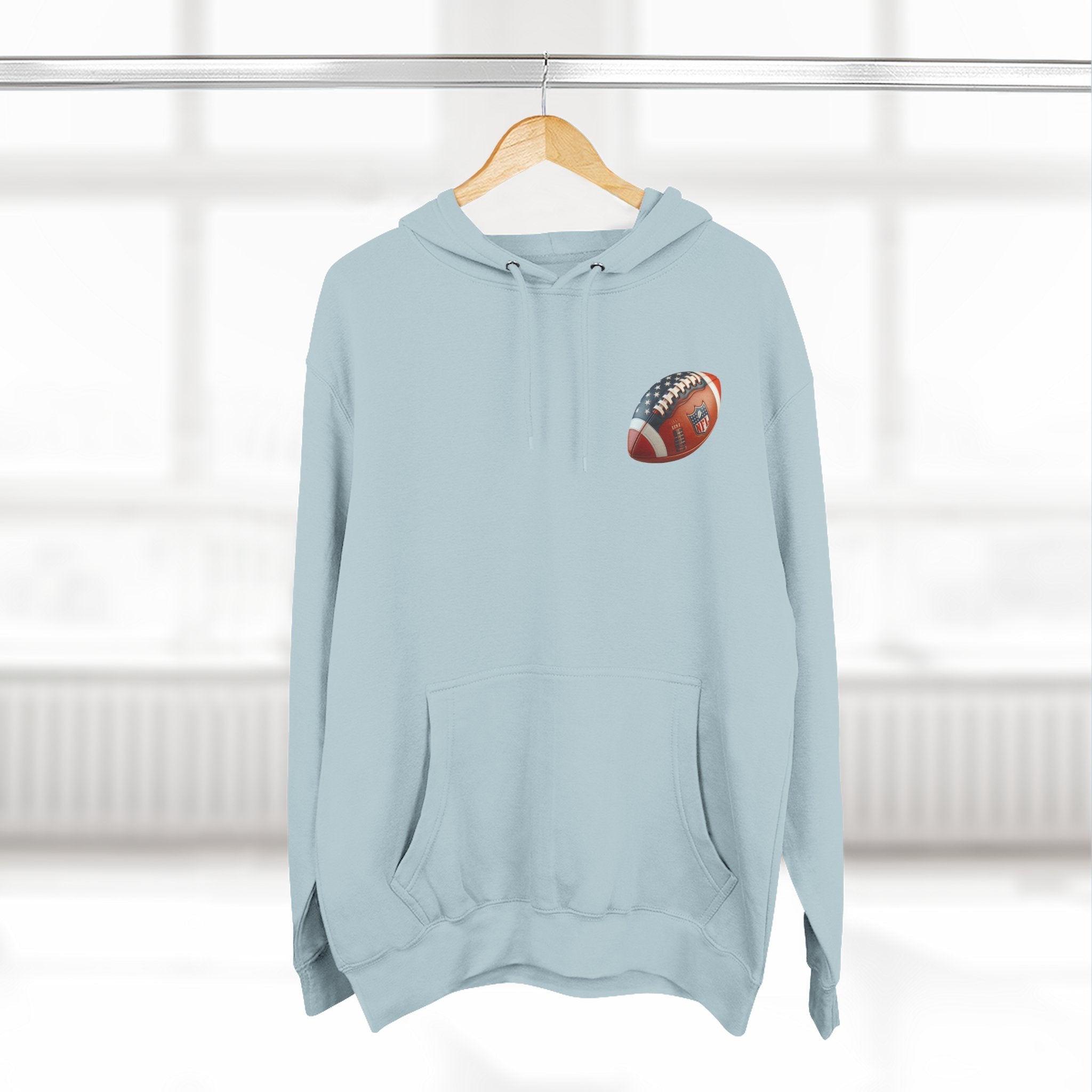 Football Helmet Skull Hoodie Graphic Fleece Pullover for Fans - Etna Gift