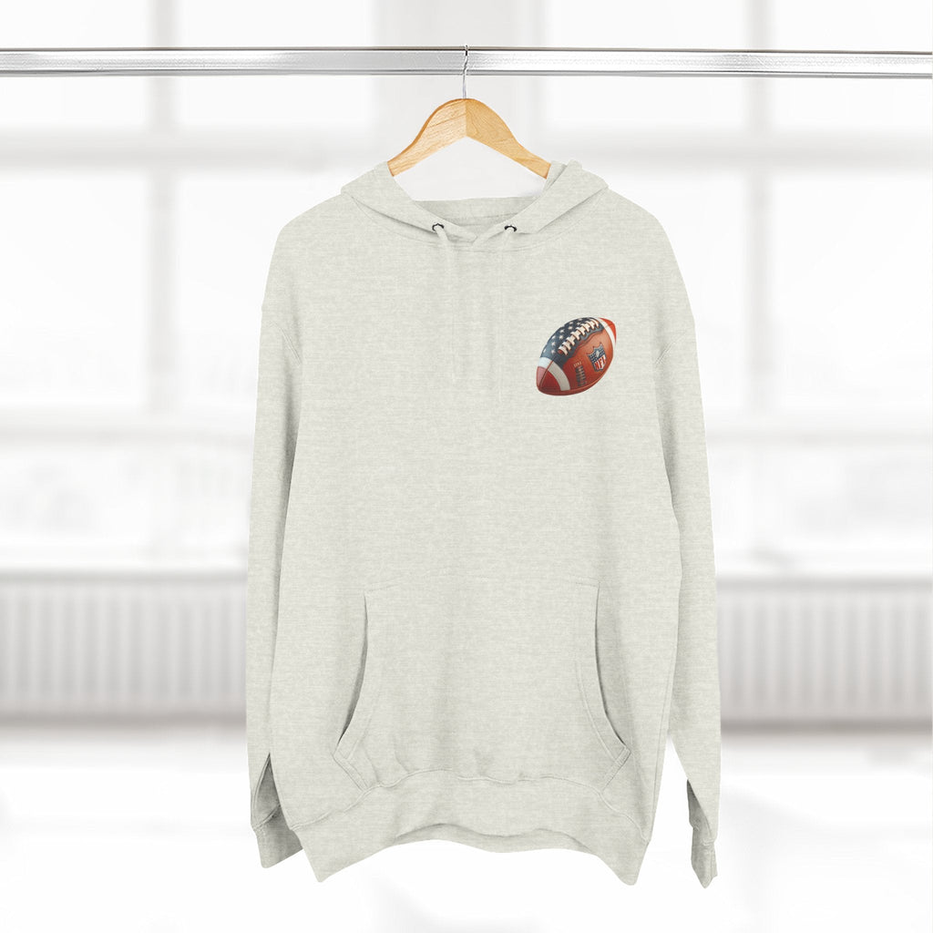 Football Helmet Skull Hoodie Graphic Fleece Pullover for Fans - Etna Gift