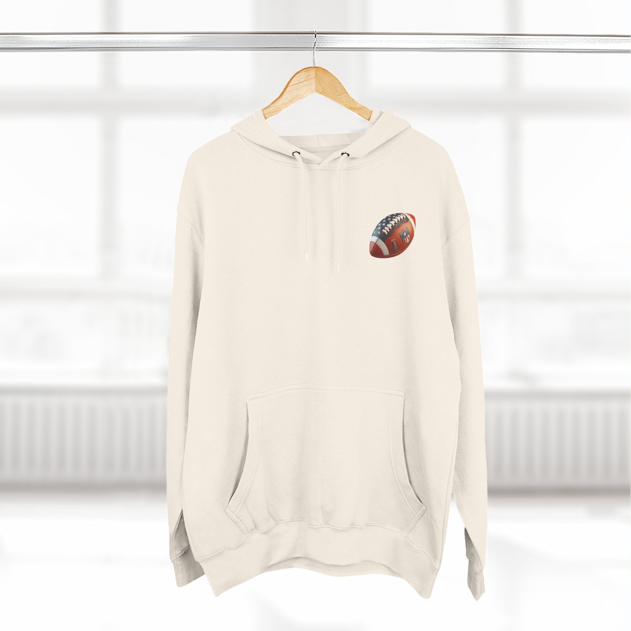 Football Helmet Skull Hoodie Graphic Fleece Pullover for Fans - Etna Gift