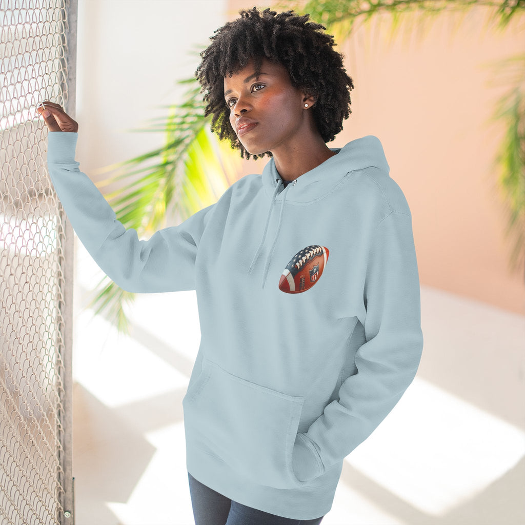 Football Helmet Skull Hoodie Graphic Fleece Pullover for Fans - Etna Gift