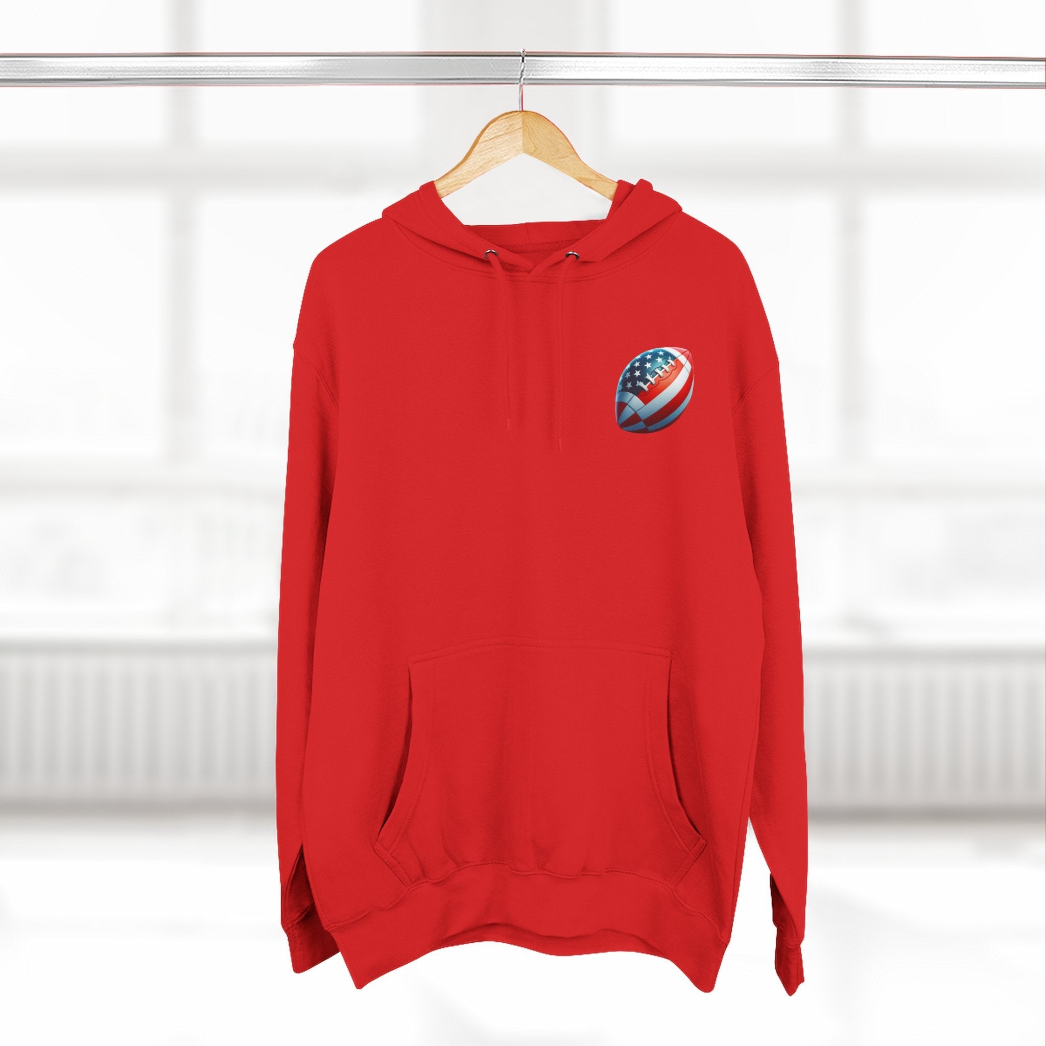 Football Helmet Skull Hoodie — Graphic Fleece Pullover for Fans - Etna Gift
