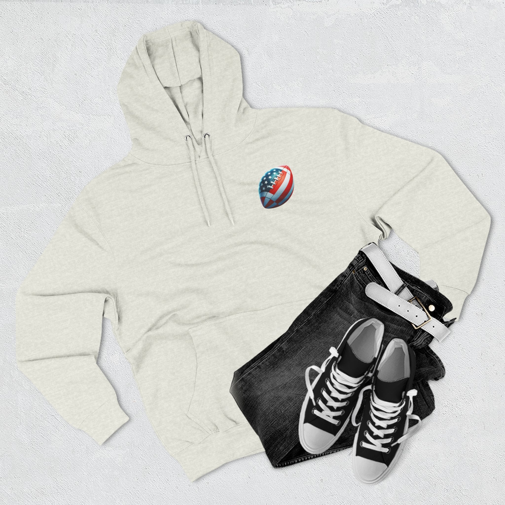 Football Helmet Skull Hoodie — Graphic Fleece Pullover for Fans - Etna Gift