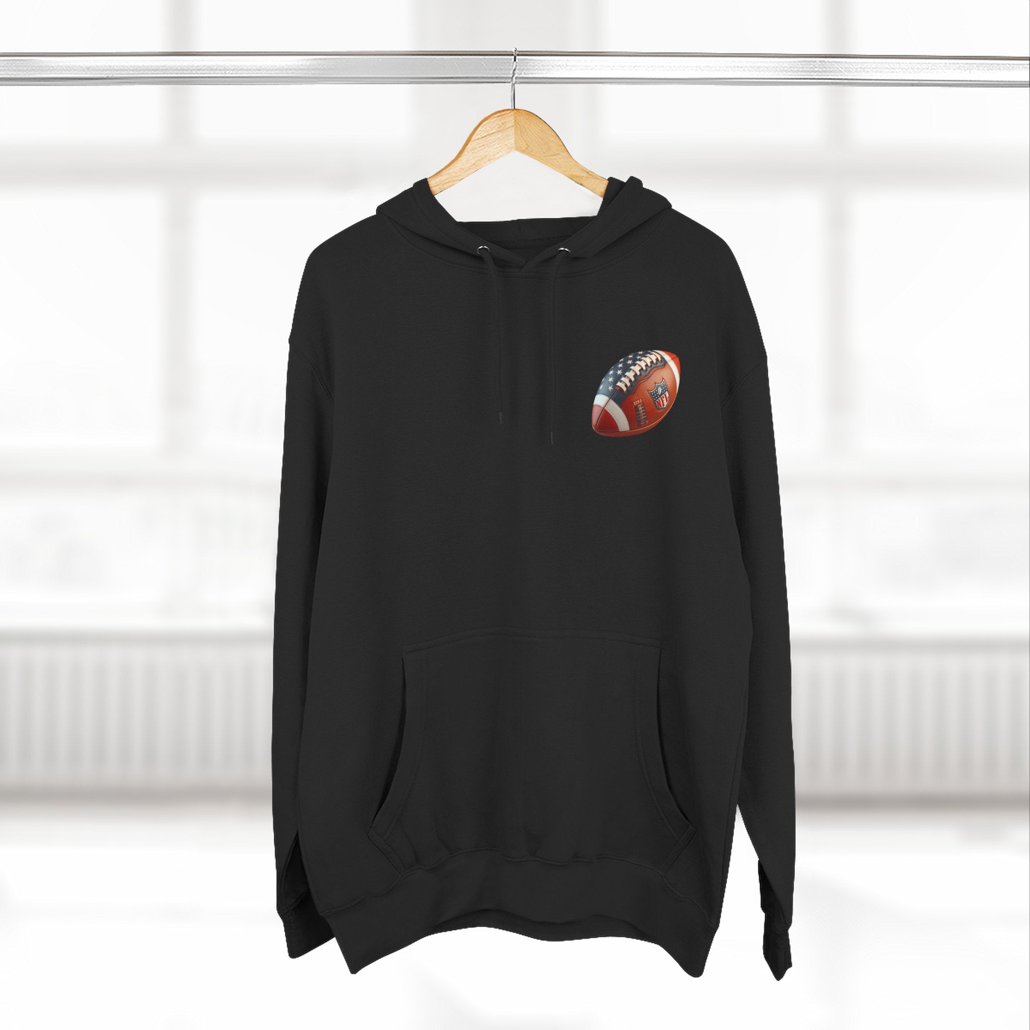 Football Helmet Skull Hoodie Graphic Fleece Pullover for Fans - Etna Gift