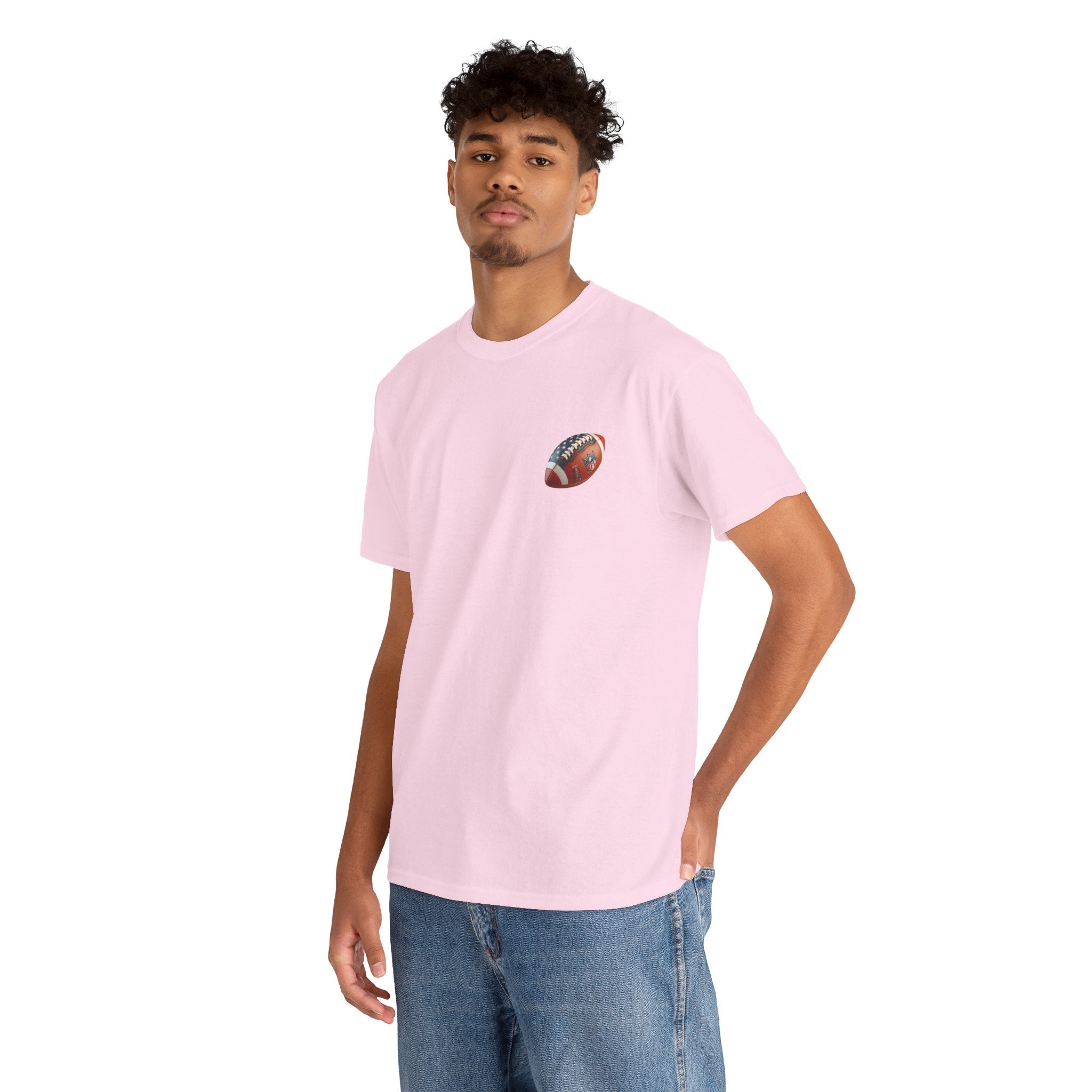 Football Player Graphic Tee Retro Gridiron Jersey Design - Etna Gift