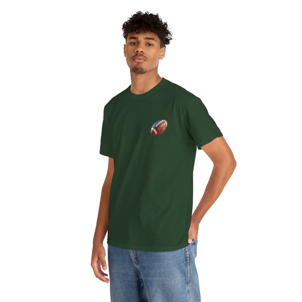 Football Player Graphic Tee Retro Gridiron Jersey Design - Etna Gift
