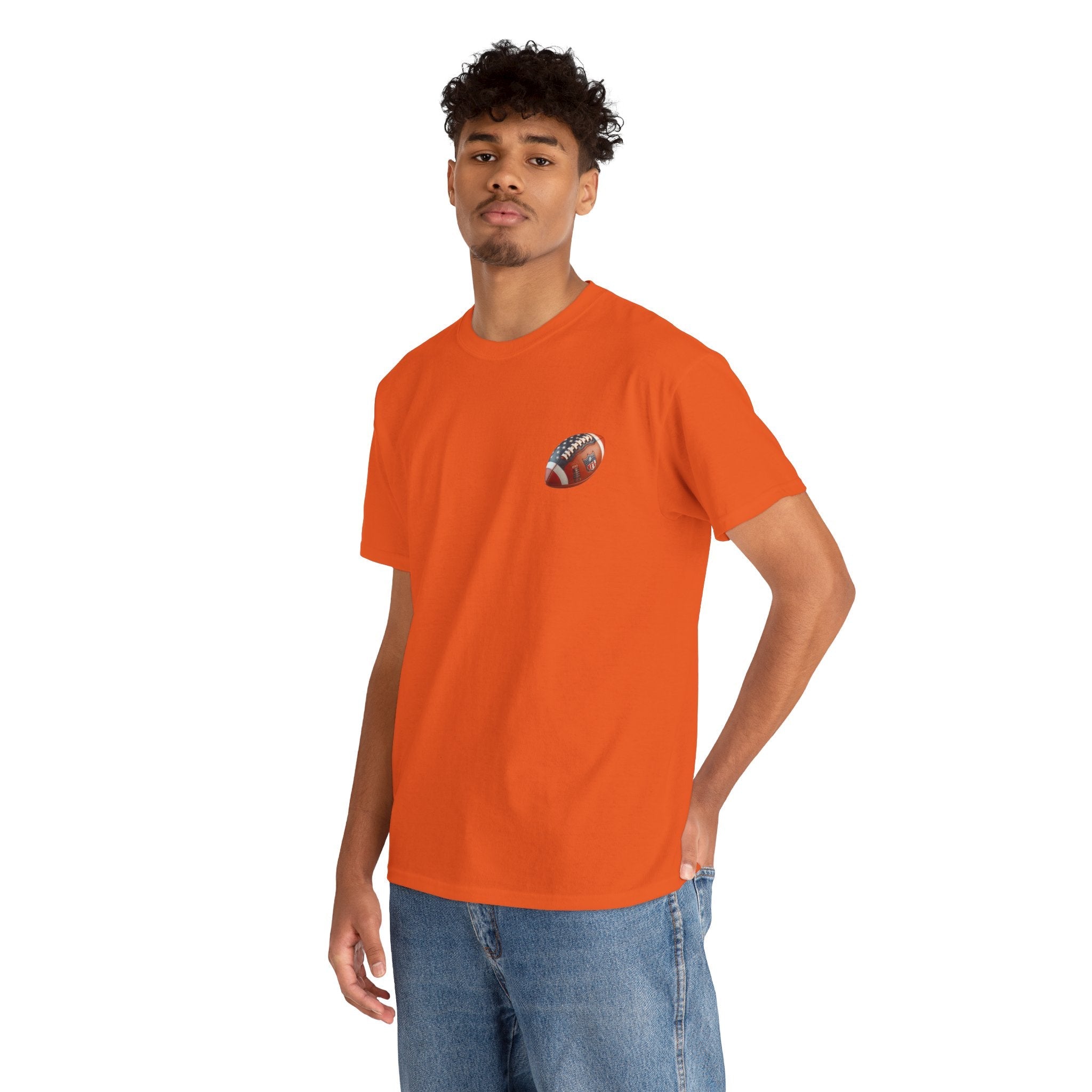 Football Player Graphic Tee Retro Gridiron Jersey Design - Etna Gift