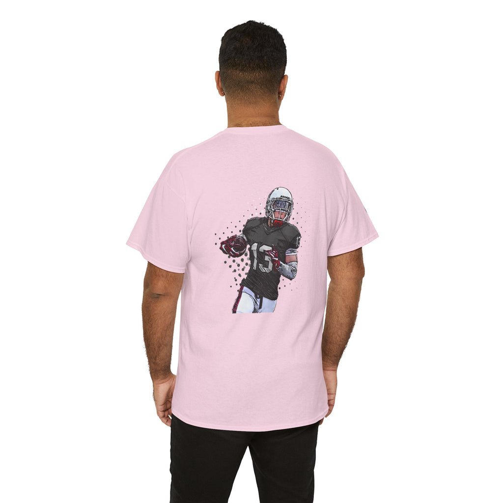 Football Player Graphic Tee Retro Gridiron Jersey Design - Etna Gift