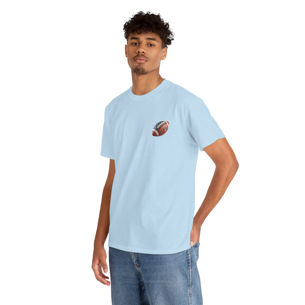 Football Player Graphic Tee Retro Gridiron Jersey Design - Etna Gift