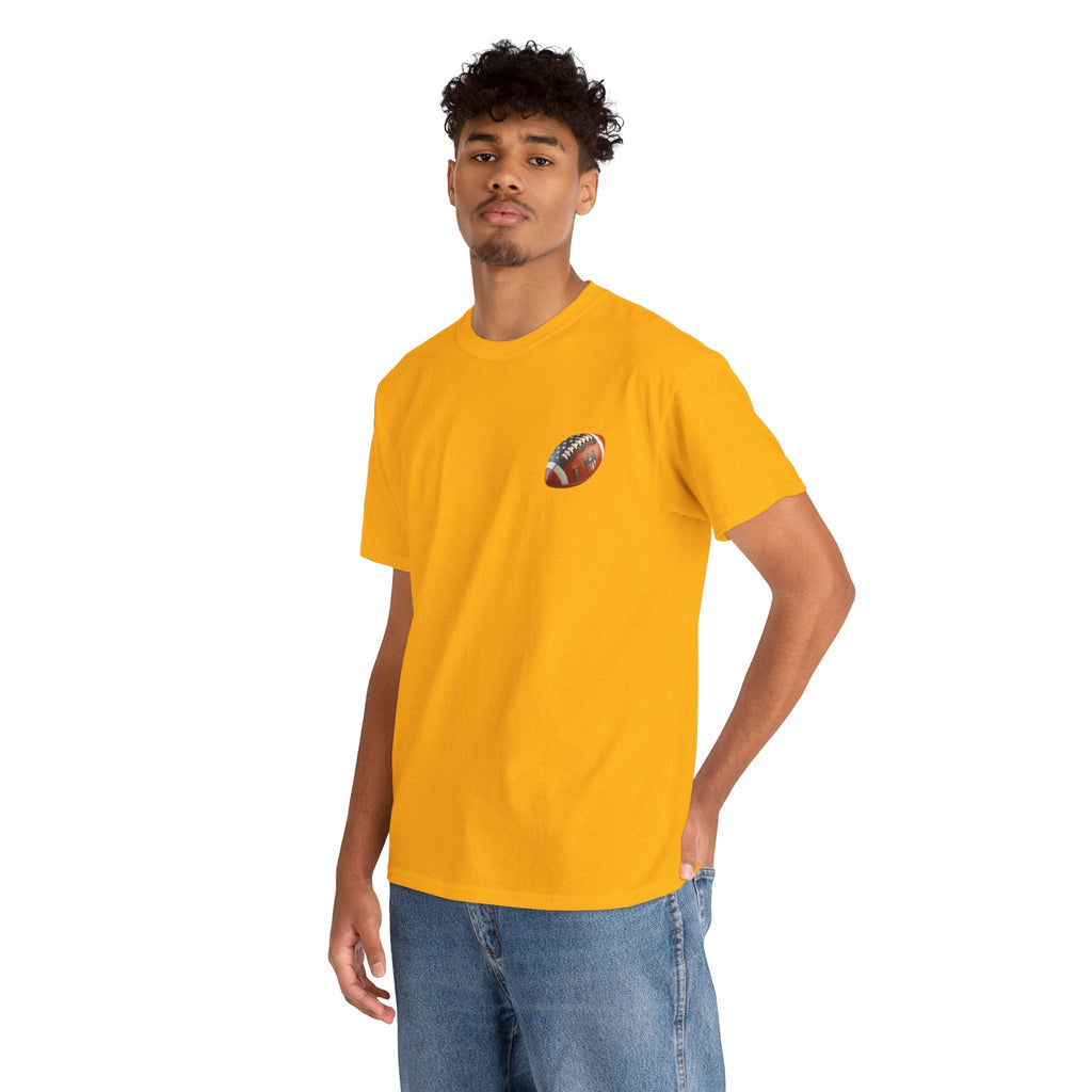 Football Player Graphic Tee Retro Gridiron Jersey Design - Etna Gift