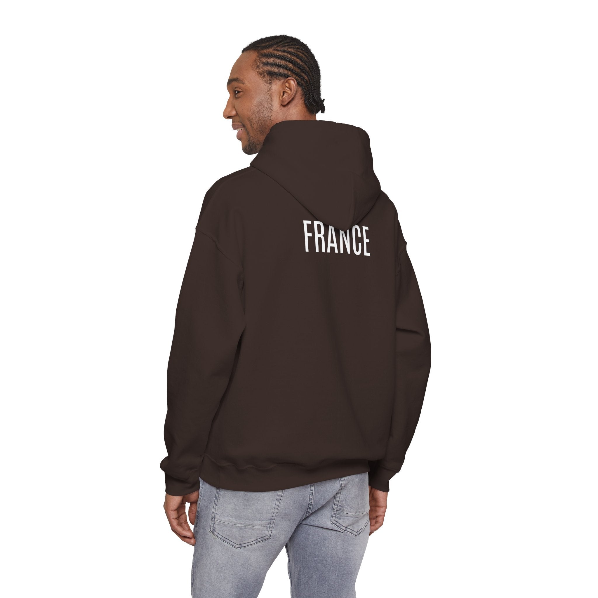 France Logo Hoodie French Crest Pullover with 'FRANCE' Back Print - Etna Gift