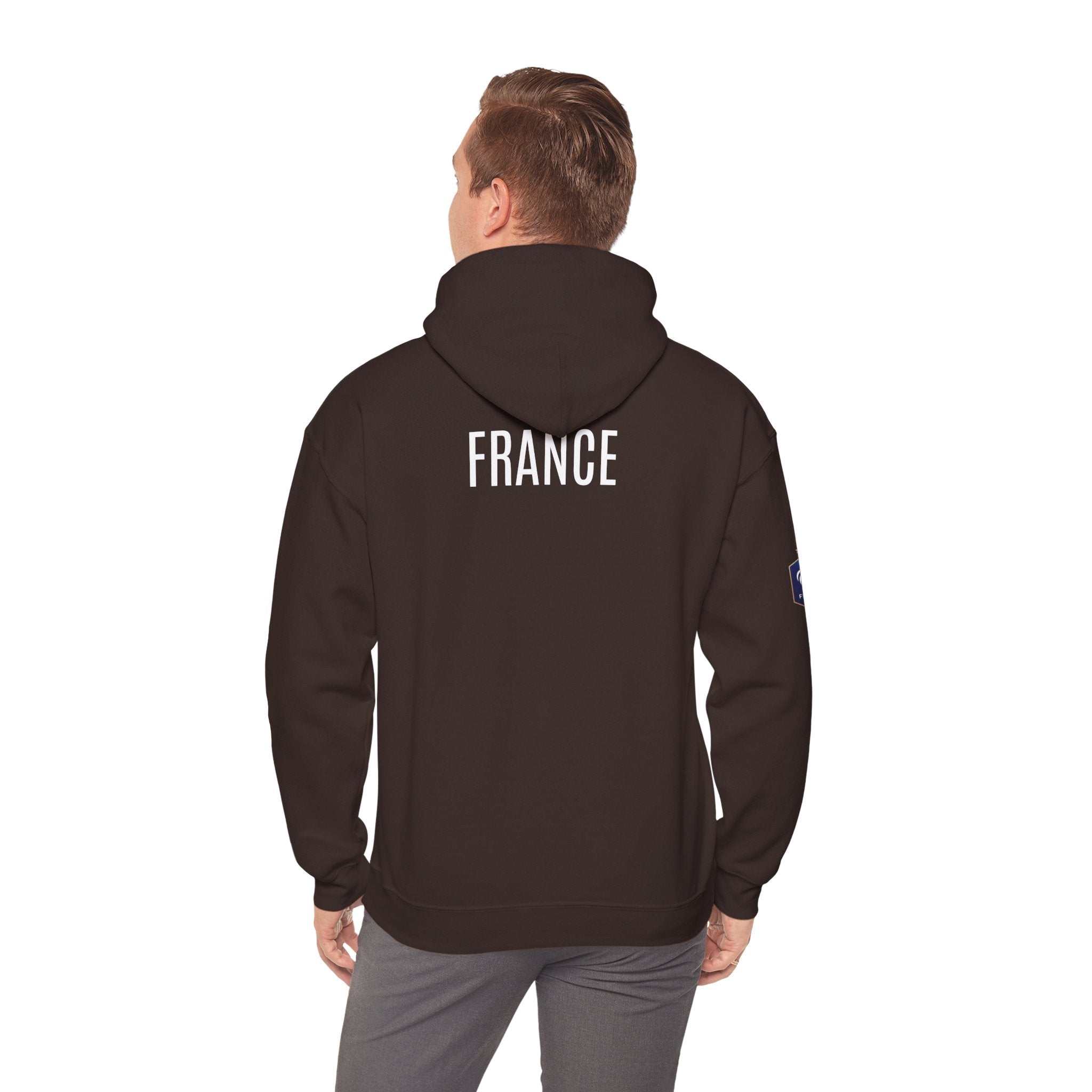 France Logo Hoodie French Crest Pullover with 'FRANCE' Back Print - Etna Gift