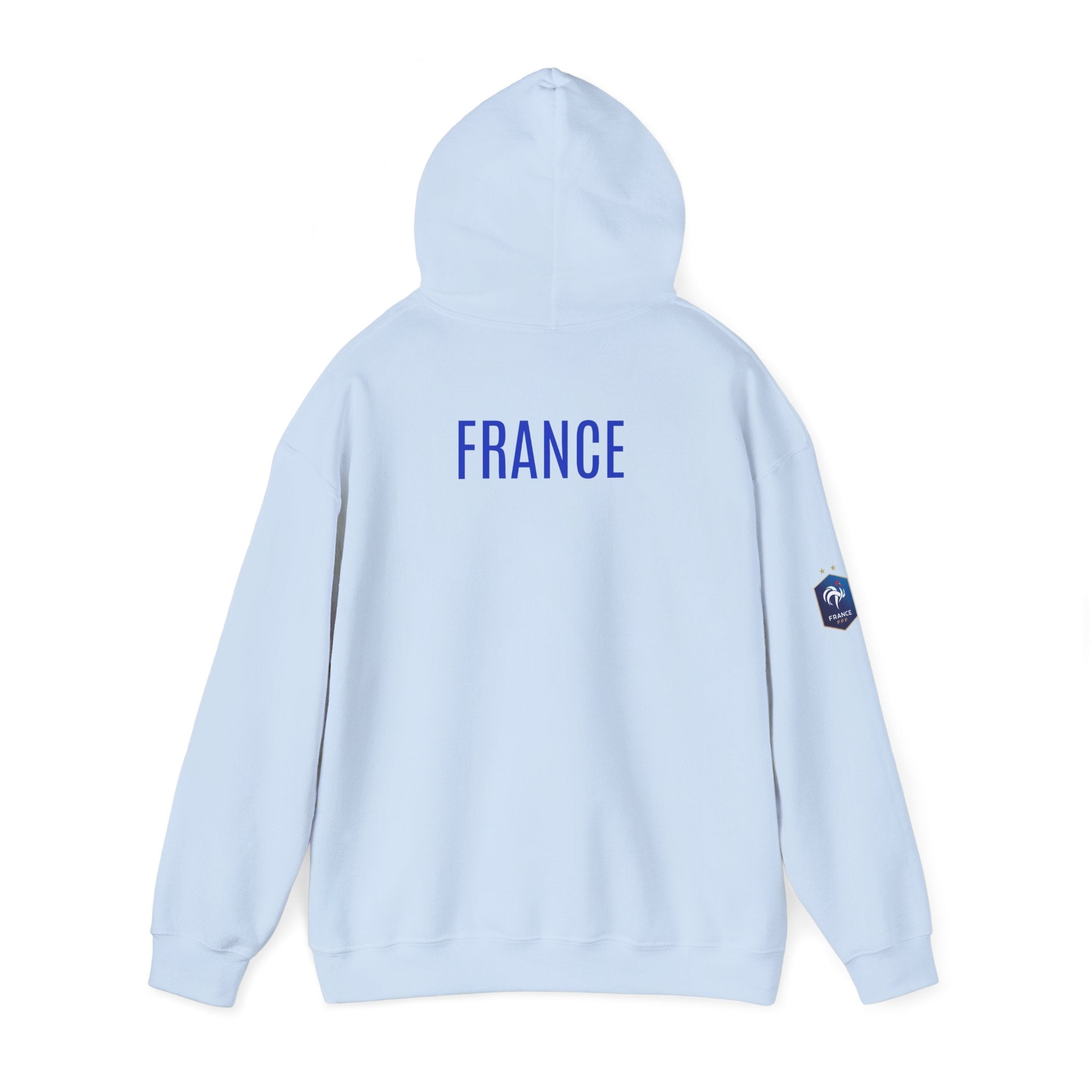 France Logo Hoodie French Crest Pullover with 'FRANCE' Back Print - Etna Gift