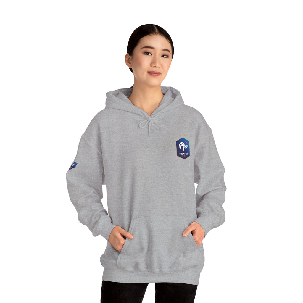 France Logo Hoodie French Crest Pullover with 'FRANCE' Back Print - Etna Gift