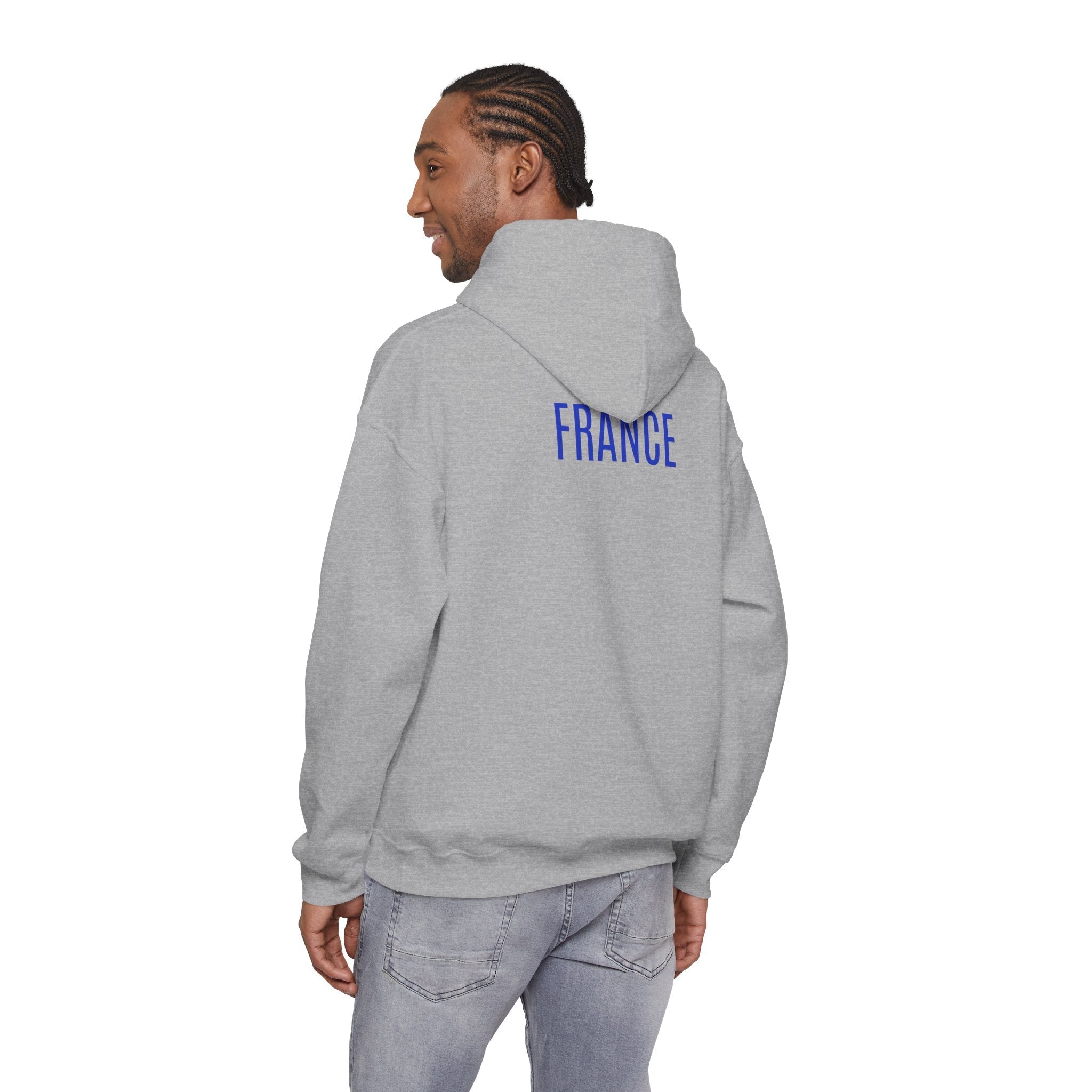 France Logo Hoodie French Crest Pullover with 'FRANCE' Back Print - Etna Gift