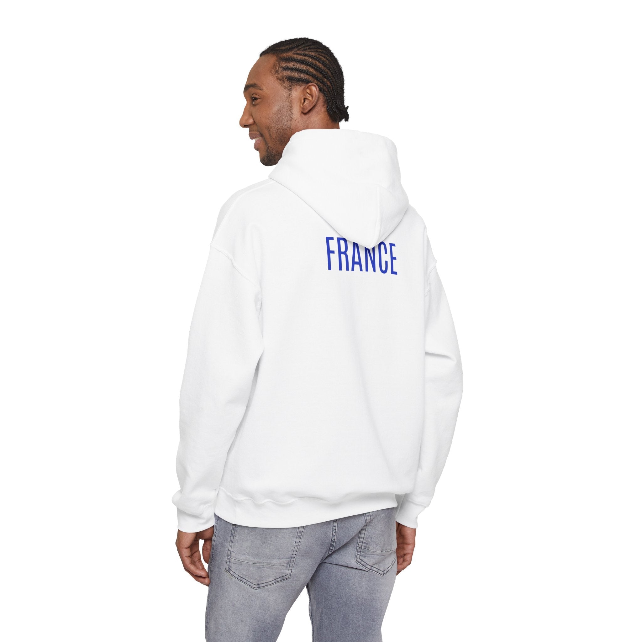 France Logo Hoodie French Crest Pullover with 'FRANCE' Back Print - Etna Gift