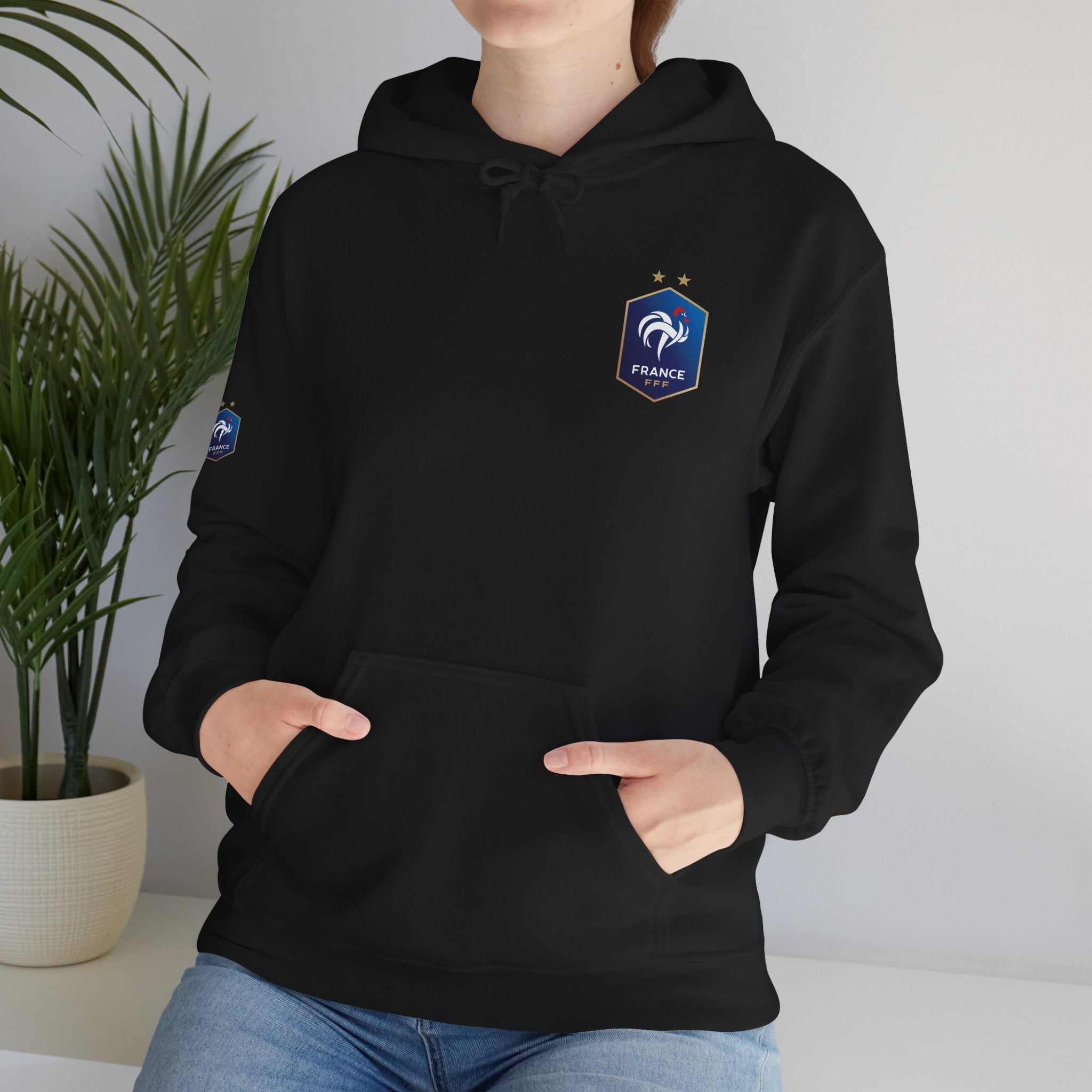 France Logo Hoodie French Crest Pullover with 'FRANCE' Back Print - Etna Gift