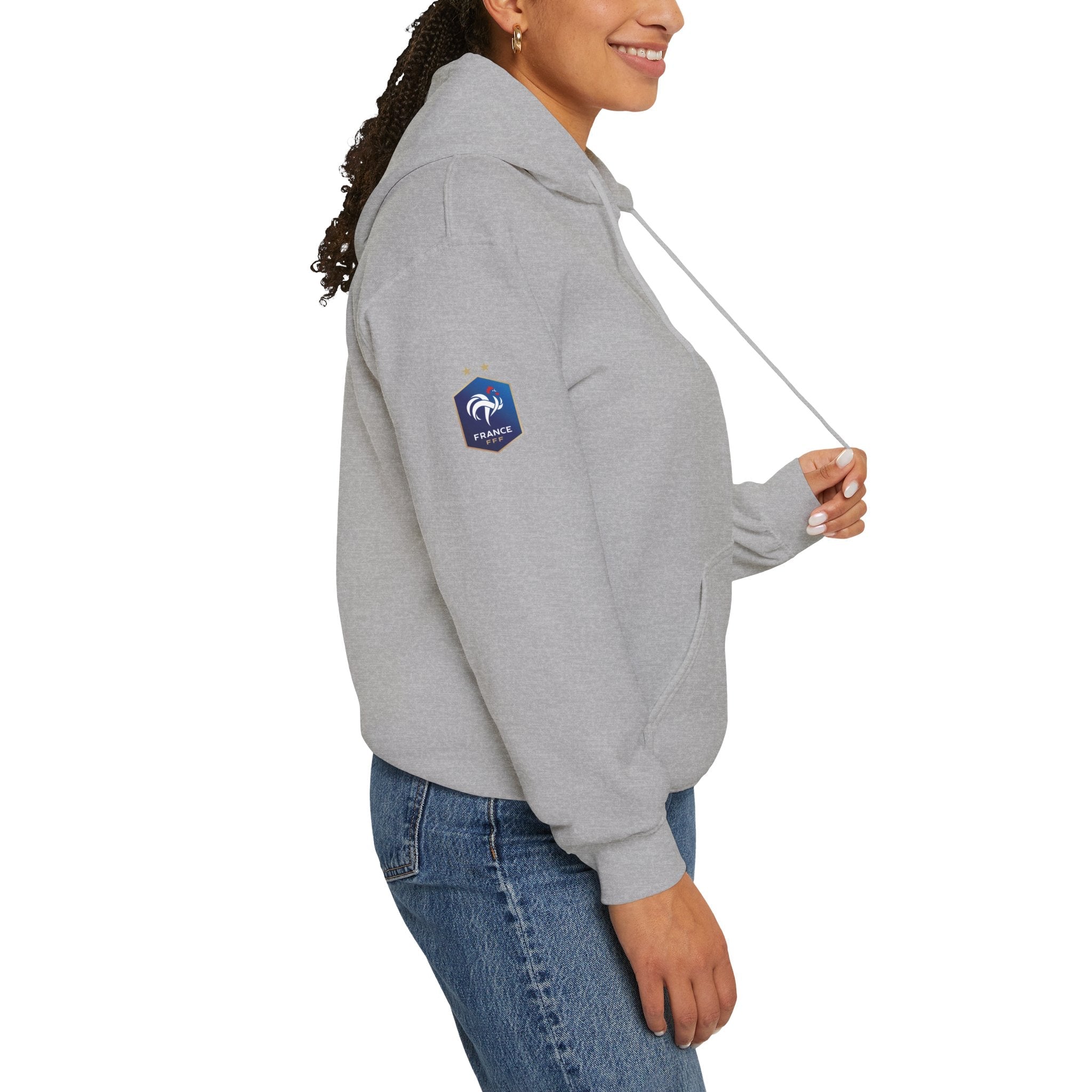 France Logo Hoodie French Crest Pullover with 'FRANCE' Back Print - Etna Gift