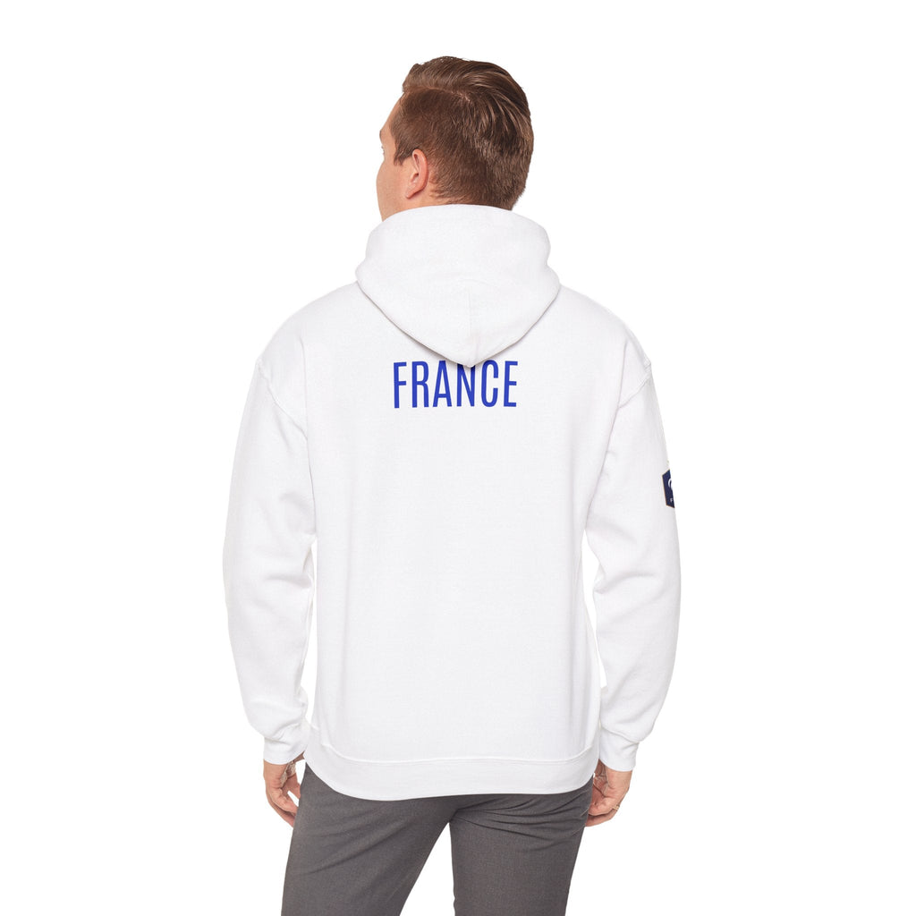 France Logo Hoodie French Crest Pullover with 'FRANCE' Back Print - Etna Gift