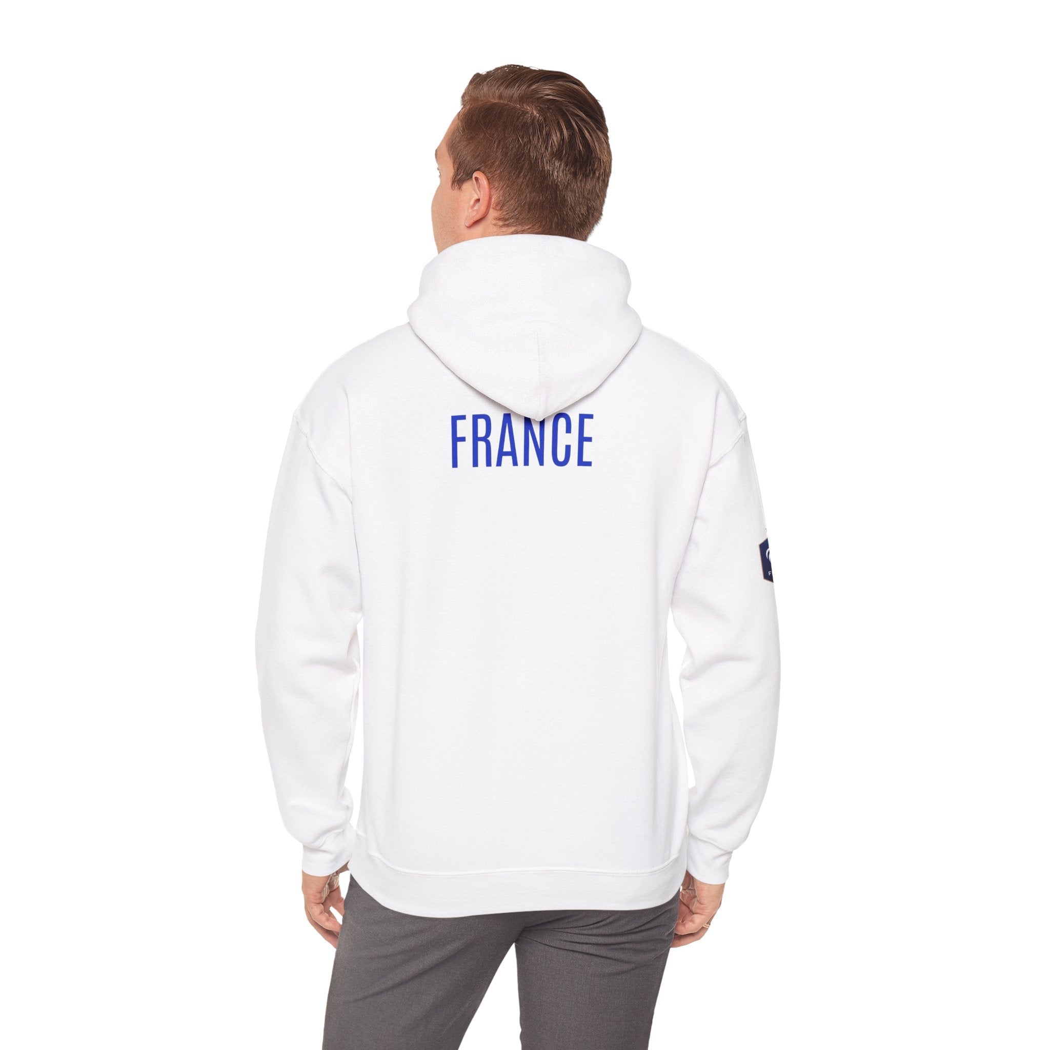 France Logo Hoodie French Crest Pullover with 'FRANCE' Back Print - Etna Gift