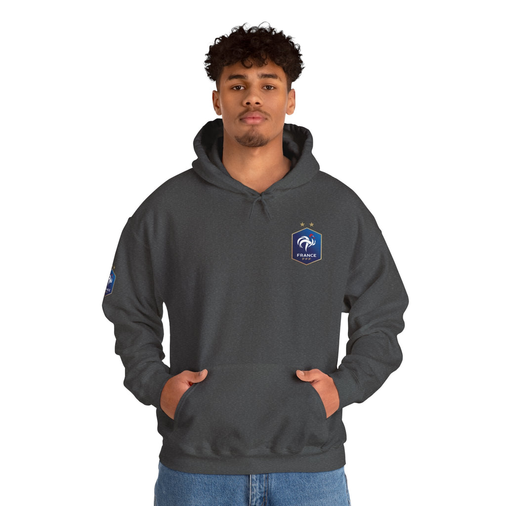 France Logo Hoodie French Crest Pullover with 'FRANCE' Back Print - Etna Gift