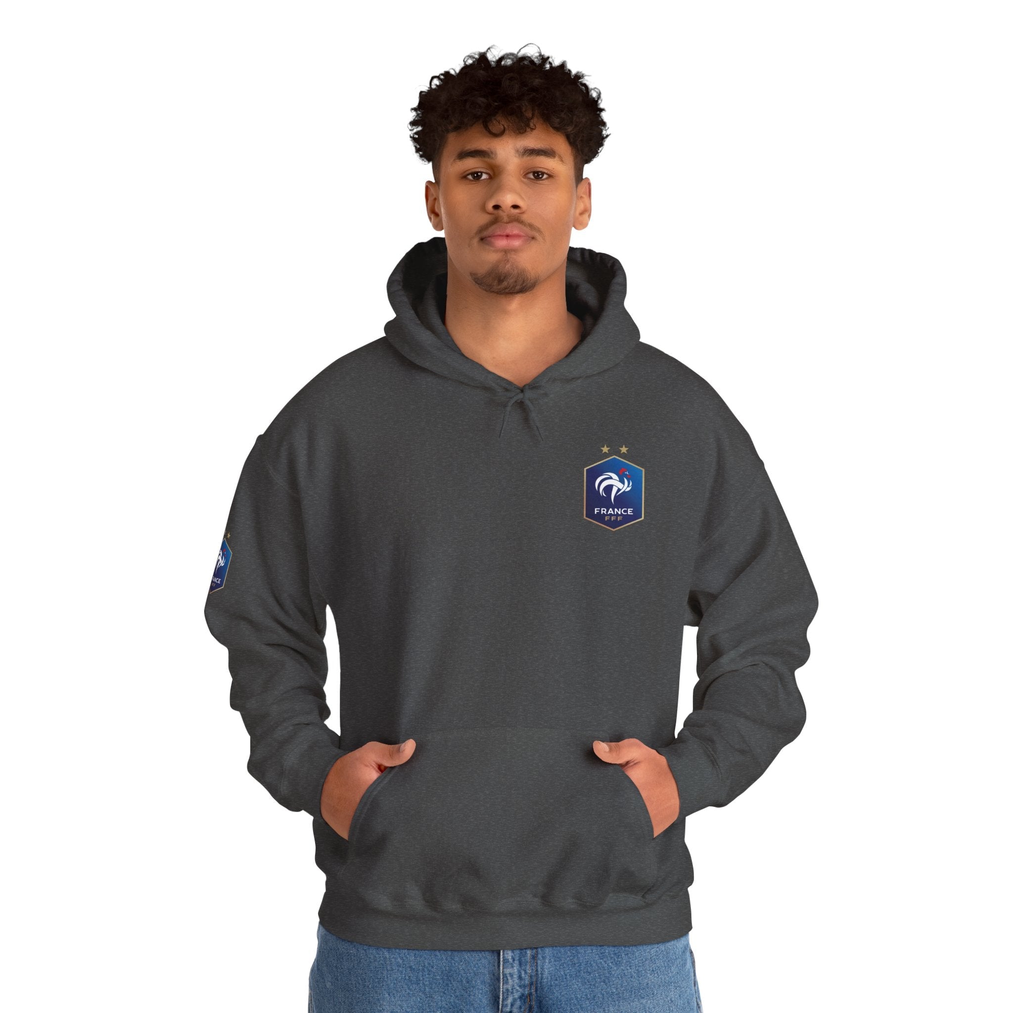 France Logo Hoodie French Crest Pullover with 'FRANCE' Back Print - Etna Gift