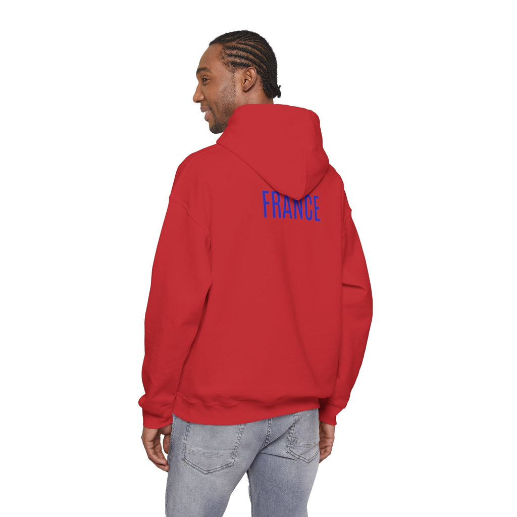 France Logo Hoodie French Crest Pullover with 'FRANCE' Back Print - Etna Gift
