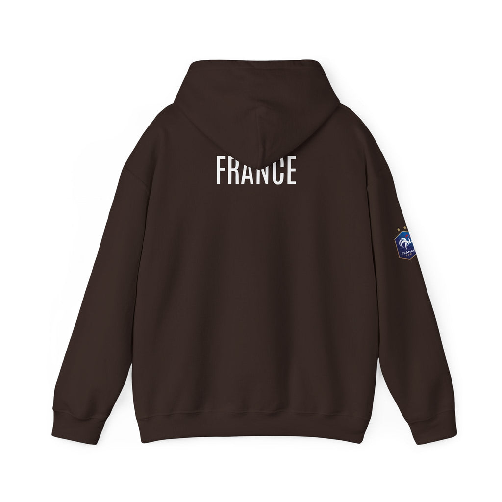 France Logo Hoodie French Crest Pullover with 'FRANCE' Back Print - Etna Gift